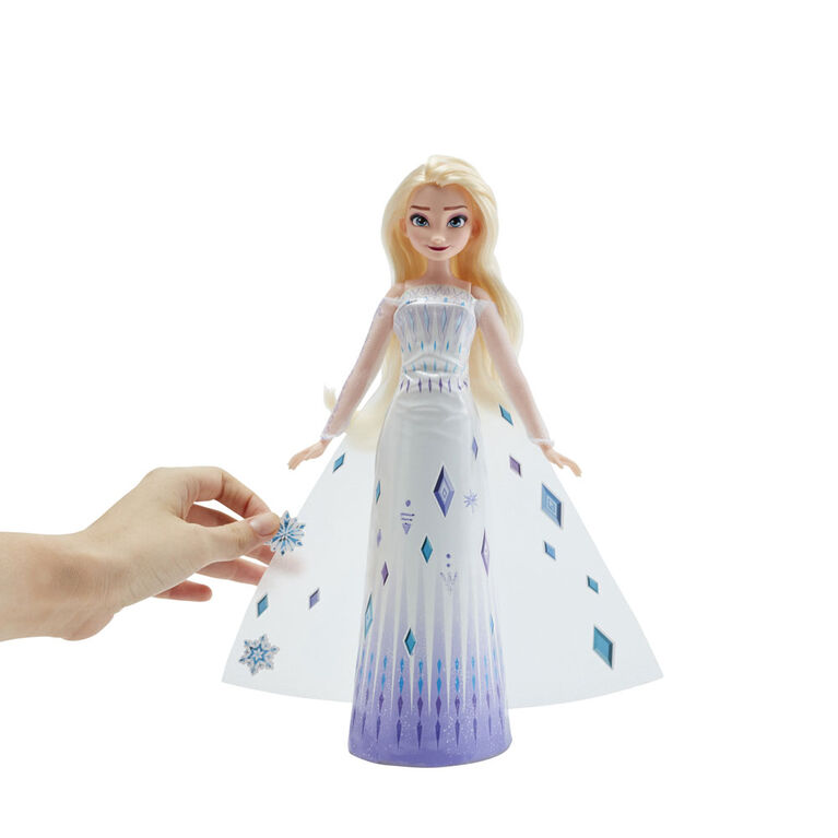 Disney's Frozen 2 Design-a-Dress Elsa Fashion Doll With Stickers, Marker, and Stencil