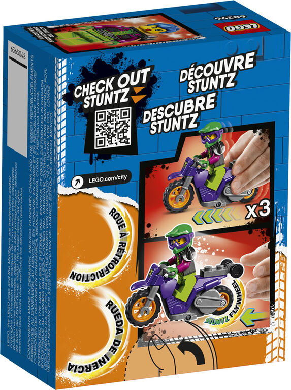 LEGO City Stuntz Wheelie Stunt Bike 60296 (14 pieces)
