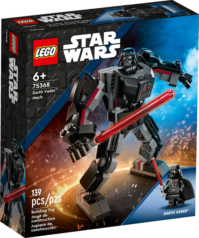 LEGO Star Wars Darth Vader Mech 75368 Building Toy Set (139 Pieces)