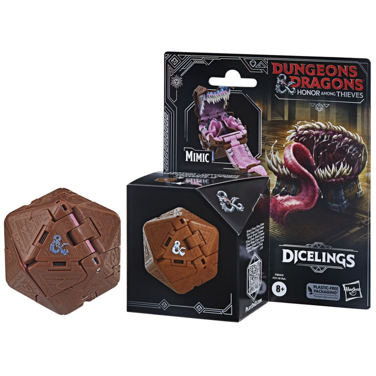 Dungeons and Dragons L'Honneur des voleurs, monstre-dé Dicelings DandD, figurine de collection mimique