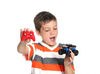New Bright R/C-Hot Wheels-Bigfoot/Red-White-Blue/1:43