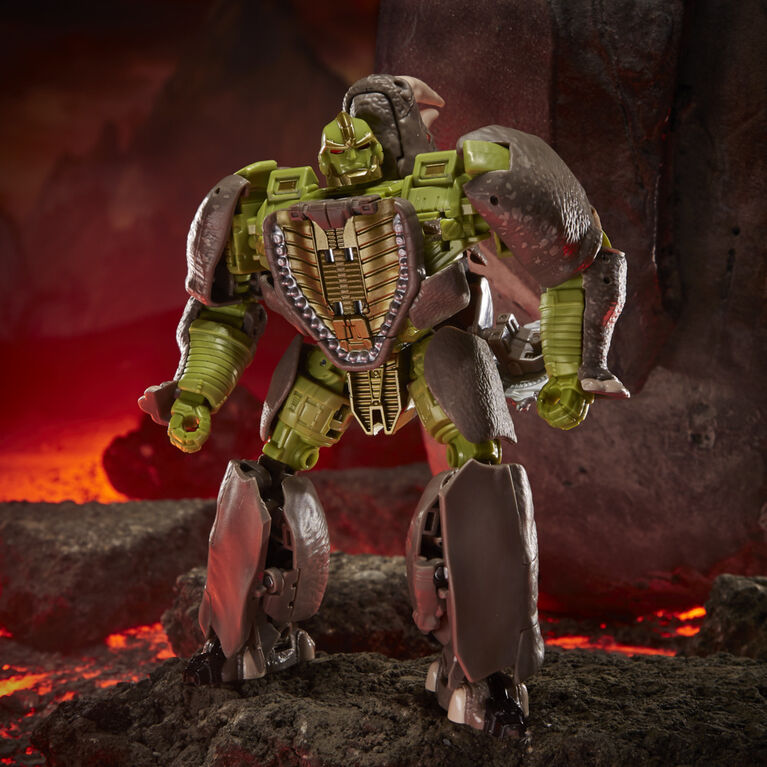 Transformers Toys Generations War for Cybertron: Kingdom Voyager WFC-K27 Rhinox Action Figure