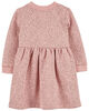 Carter's Leopard Fleece Dress Pink  12M