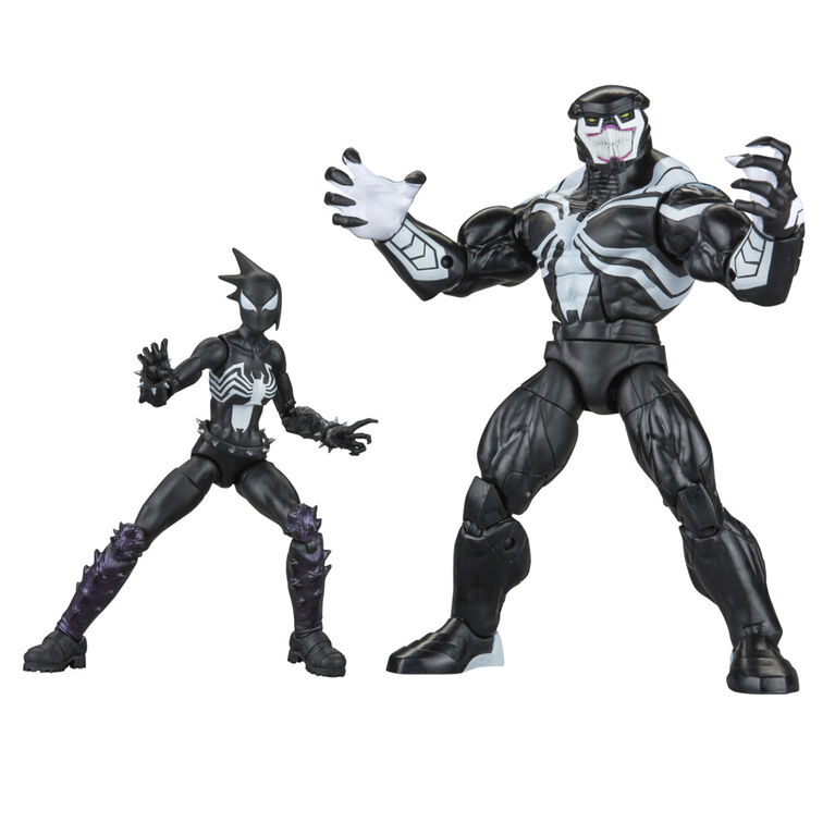 Hasbro Marvel Legends Series, Venom Space Knight et Marvel's Mania, Pack de 2 figurines de 15 cm des bandes dessinées - Notre exclusivité