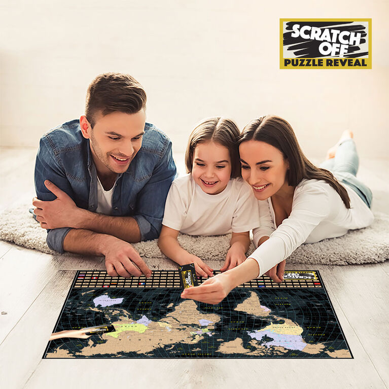 Scratch Off: World Map Scratch - 1000 pcs