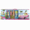 Barbie Gift Set with Convertible Car, Pool, Barbie Doll and Ken Doll in Swimwear