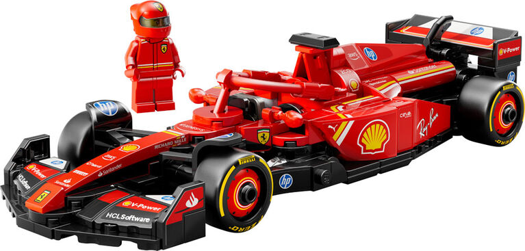 LEGO Speed Champions Voiture de course Ferrari SF-24 F1 , Ensemble de voiture de course avec voiture-jouet et pilote 77242