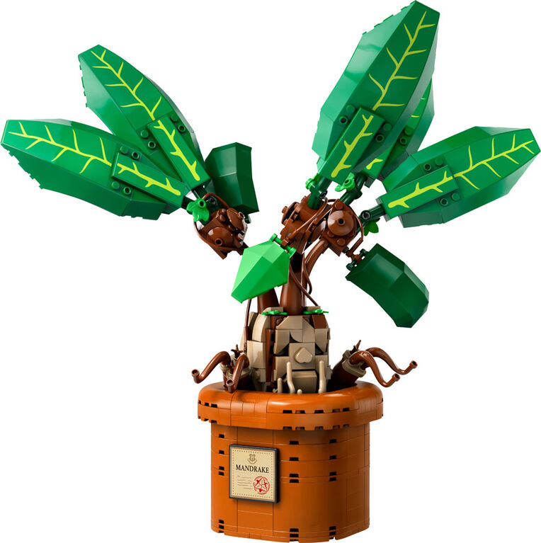LEGO Harry Potter Mandrake Plant Toy Figure and Pot, Magical Gift Idea for Kids 76433