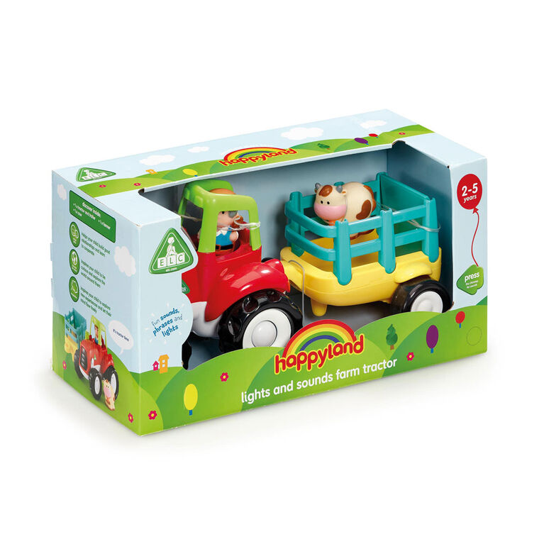 Early Learning Centre Happyland Lights and Sounds Farm Tractor - English Edition - R Exclusive