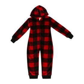J&L Designs Grenouillère à capuche : Rouge buffle