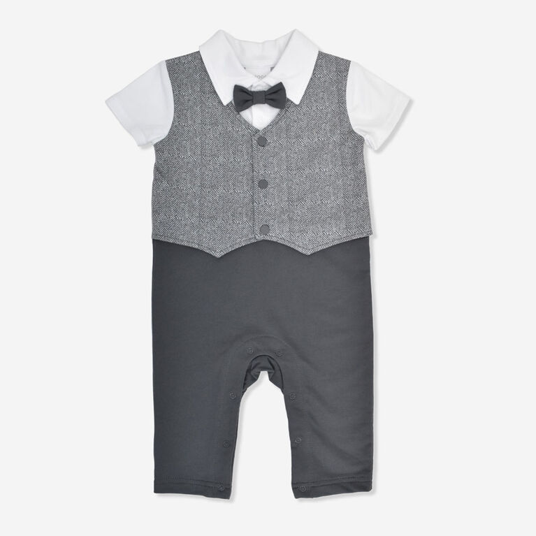 Rococo Vest Coverall Charcoal 18/24M
