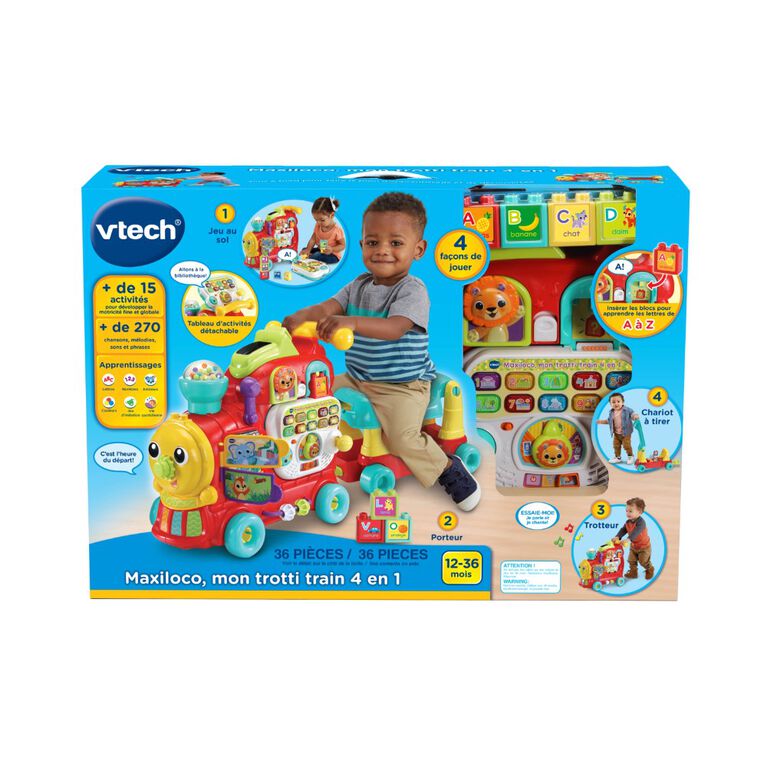 VTech Maxiloco, mon trotti train 4 en 1 - Édition française