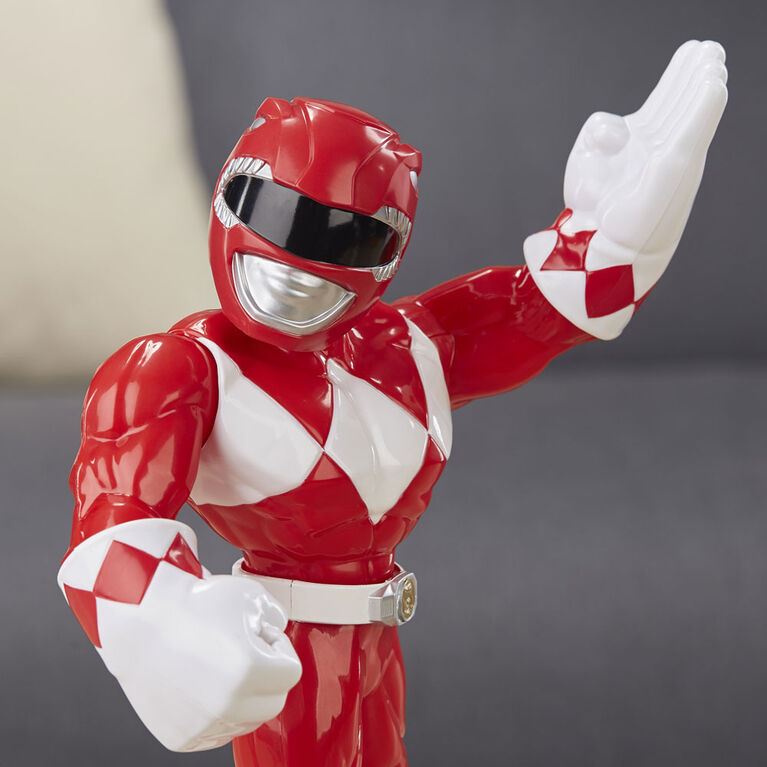 Playskool Heroes Mega Mighties Power Rangers : figurine Ranger rouge de 25 cm