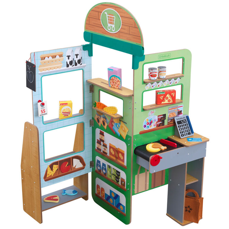 KidKraft Let's Pretend Grocery Store Pop-Up with EZ Kraft Assembly