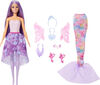 Barbie Doll Fantasy Fashion Pack with Accessories Including Mermaid Tail, Fairy Wings, & Necklaces