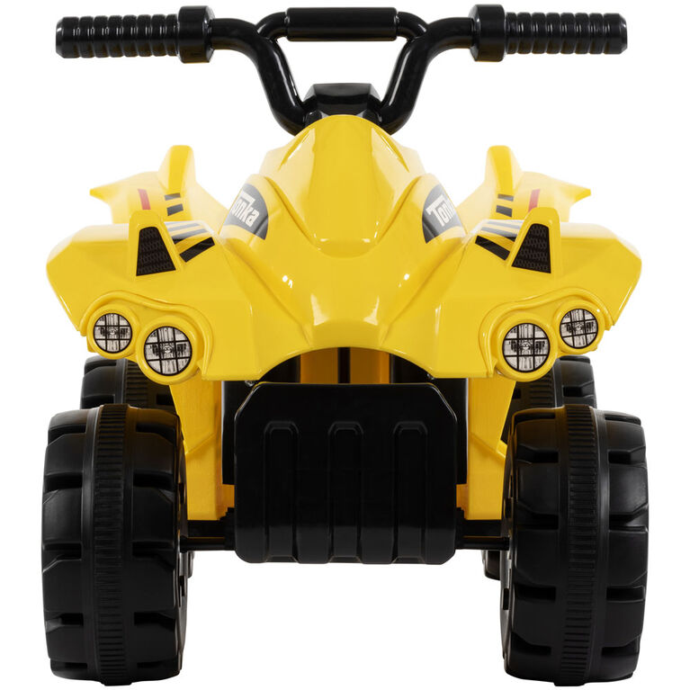 Tonka 6-volt Electric Ride-On Quad for Kids, by Huffy, yellow