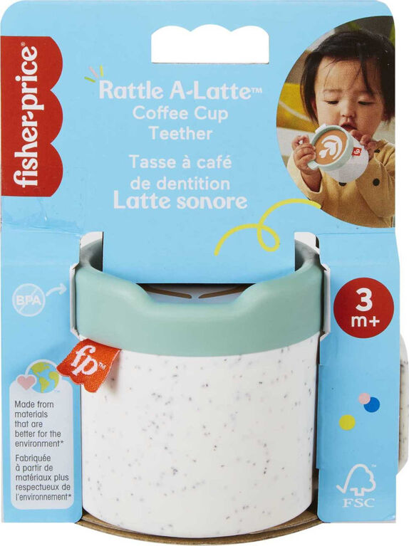 Fisher-Price Rattle A-Latte Coffee Cup Teether