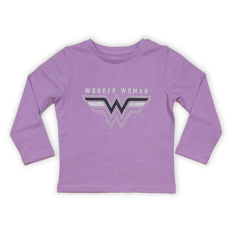 Wonder Woman - Long Sleeve Tee - Lilac - 5T