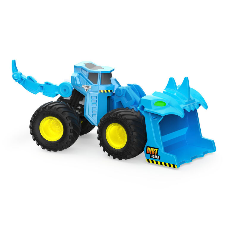Monster Jam, Official Scoopz Dirt Squad Scooper Monster Truck with Moving Parts, 1:64 Scale Die-Cast Vehicle