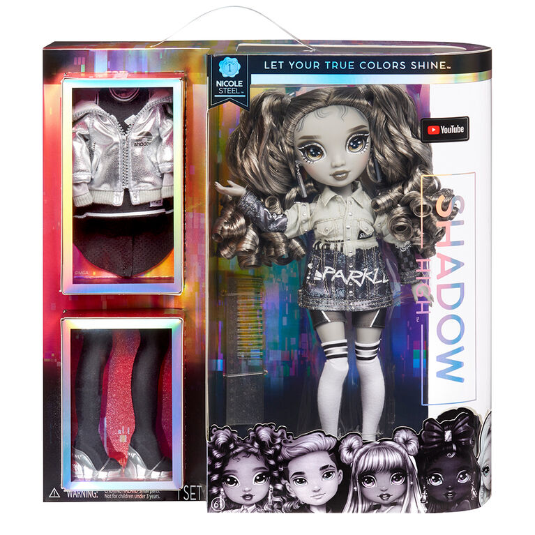 Shadow High Series 1 Nicole Steel- Grayscale Fashion Doll