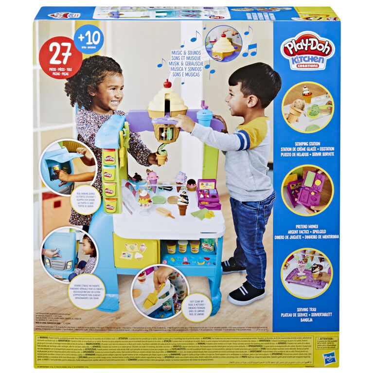 Play-Doh Kitchen Creations, Super camion de glace géant, inclut 37