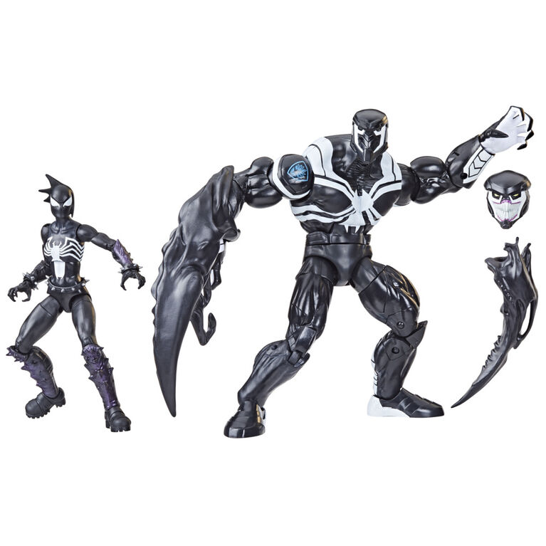 Hasbro Marvel Legends Series, Venom Space Knight et Marvel's Mania, Pack de 2 figurines de 15 cm des bandes dessinées - Notre exclusivité