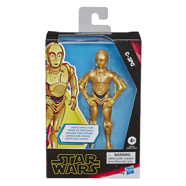 Star Wars Galaxy of Adventures - Figurine articulée C-3PO de 12,5 cm qui tombe en morceaux