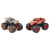 Monster Jam, Official Max-D vs. Radical Rescue Color-Changing Die-Cast Monster Trucks, 1:64 Scale