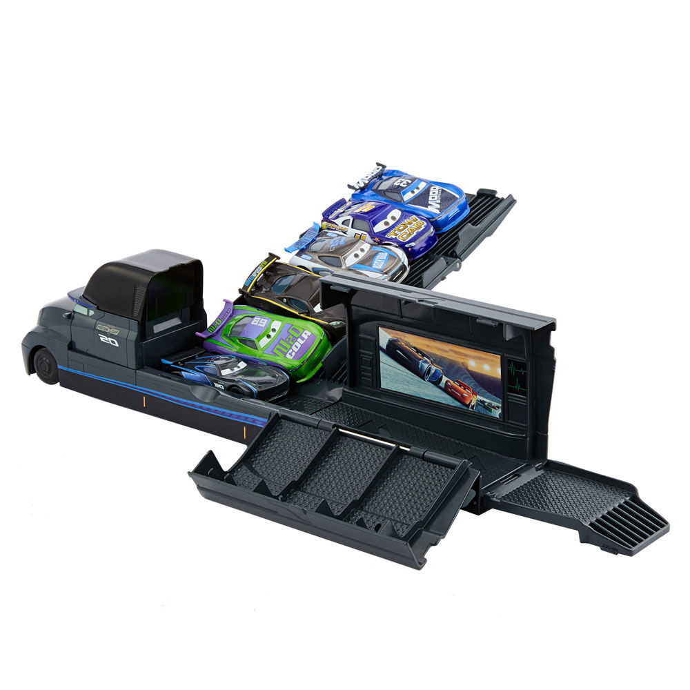 Disney pixar cars jackson storm shop launching hauler