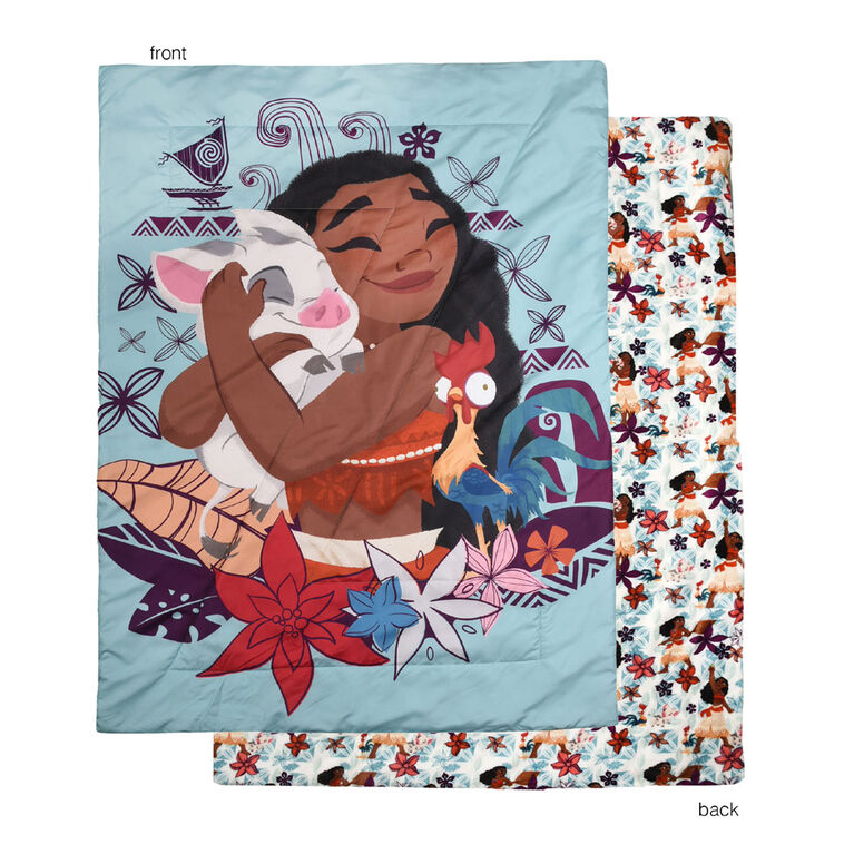 Disney Moana 2-Piece Toddler Bedding Set including Comforter and Pillowcase
