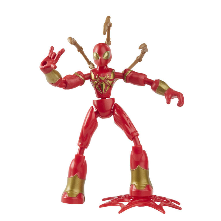 Marvel Spider-Man Bend and Flex Iron Spider Action Figure Toy