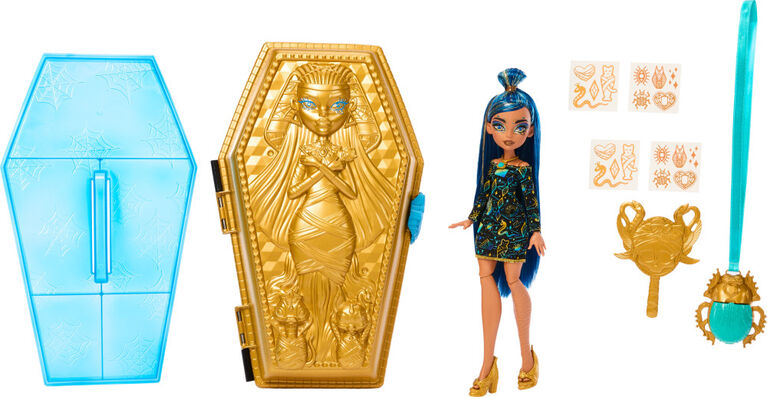 Monster High Cleo De Nile Doll and Boo-Jeweled Beauty Case with Accessories