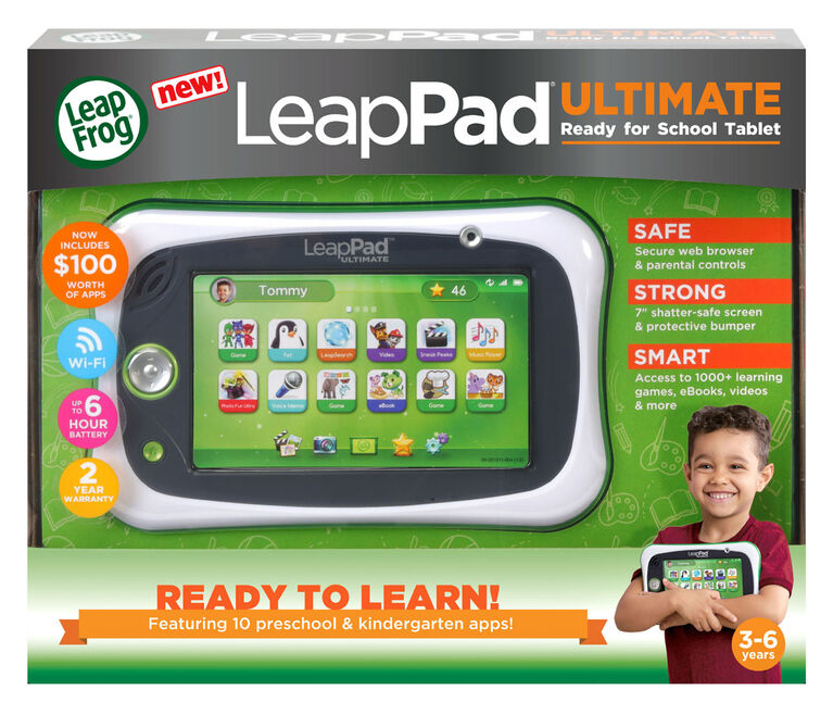 Leapfrog Leappad Ultimate Ready For School Tablet Green English Edition Toys R Us Canada