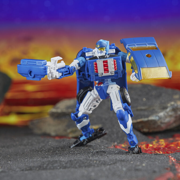 Transformers Legacy United Deluxe Class Robots in Disguise 2001 Universe Autobot Side Burn Action Figure