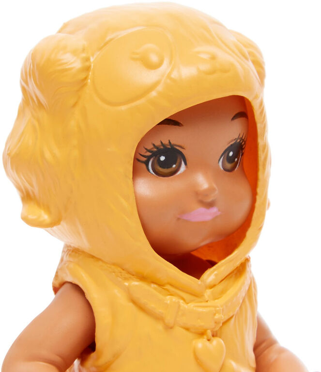 ​Barbie Skipper Babysitters Inc. Baby Doll with Removable Golden-Colored Puppy Onesie Costume & Diaper
