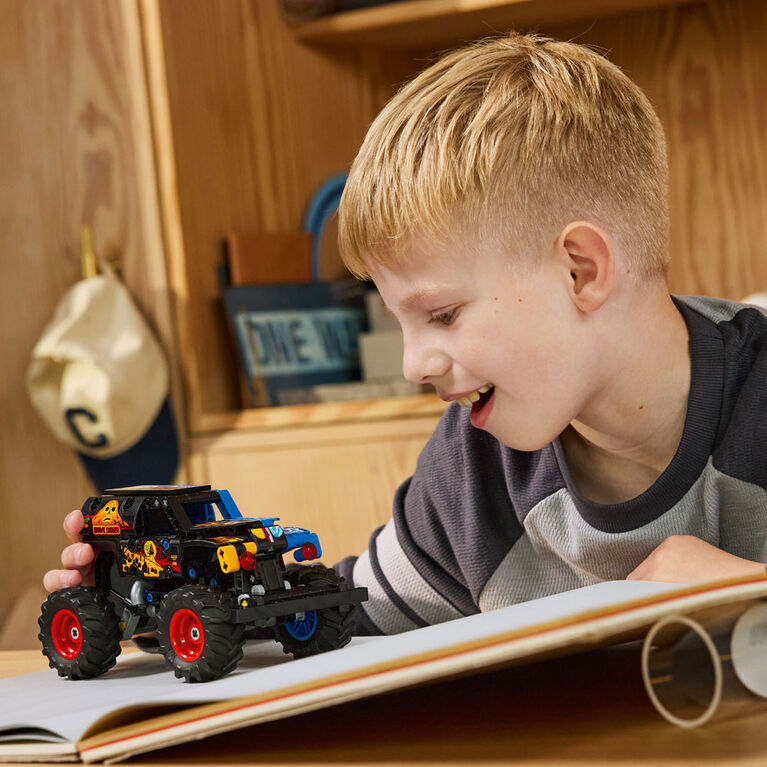 LEGO Technic Monster Jam Grave Digger Fire and Ice Truck Building Toy for Kids, Ages 7+ - 42219