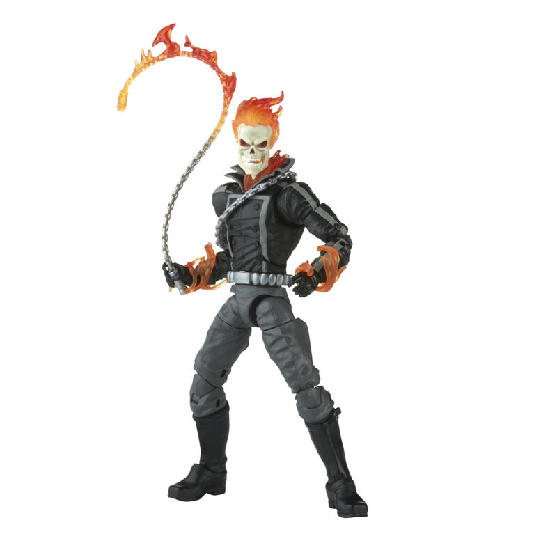 Marvel Legends Series Marvel Comics Ghost Rider 6-inch Action Figure Toy, 6 Accessories