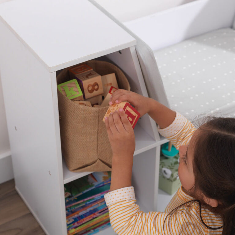 Bookcase with Reading Nook - White