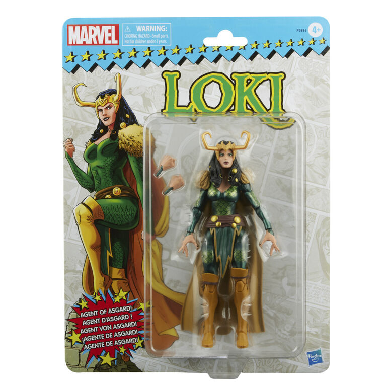 Marvel Legends Series Loki Agent of Asgard 6-inch Retro Packaging Action Figure Toy