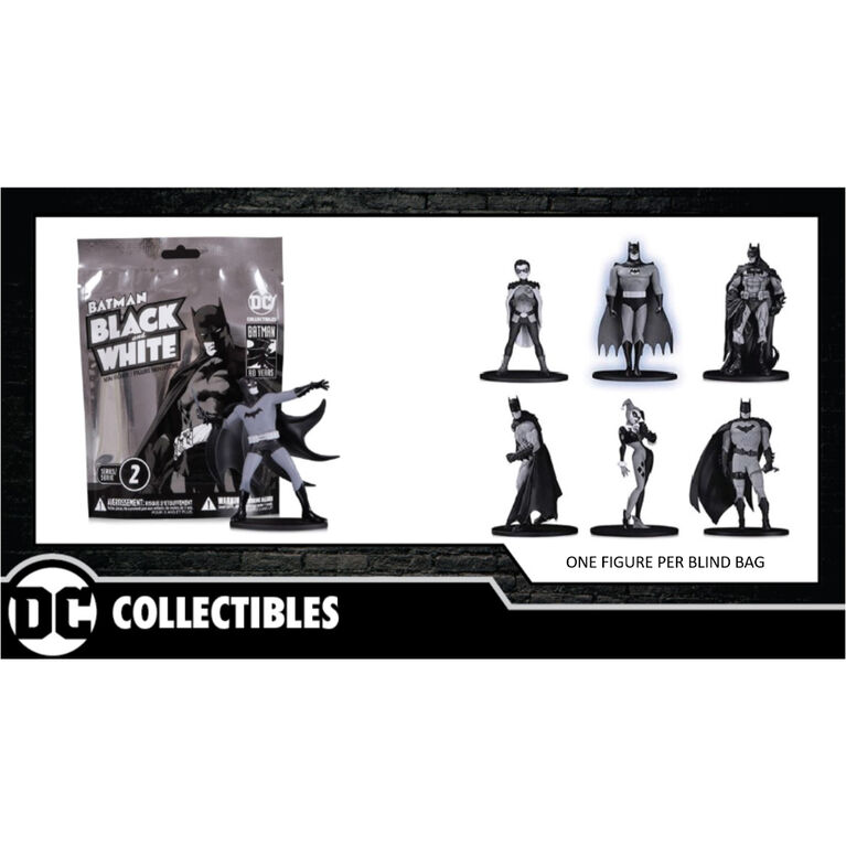 DC Multiverse - Batman - Series Noir Et Blanc - Figurine Sac Aveugle - Édition anglaise