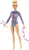 Barbie - Poupée Gymnaste rythmique blonde, 30,40 cm, justaucorps