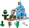 LEGO Minecraft Les pics gelés 21243; Jeu de construction (304 pièces)