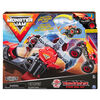 Monster Jam, Official Bakugan Dragonoid Stunt Dial Playset with Exclusive 1:64 Scale Dragonoid Die-Cast Monster Truck