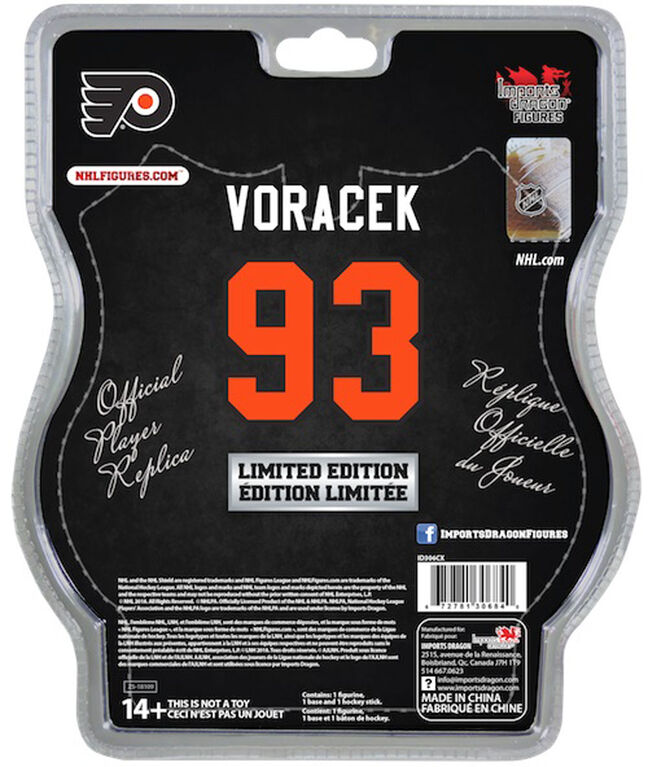 Jakub Voracek des Flyers de Philadelphie -  Figurine de la LNH de 6 pouces.