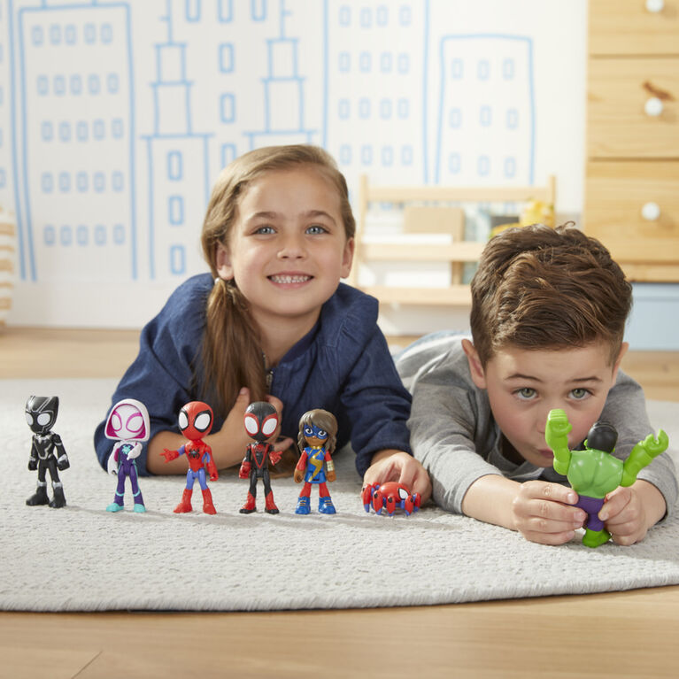 Marvel Spidey and His Amazing Friends, Collection de figurines Spidey et ses  amis - Notre exclusivité