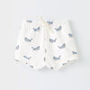 9-12m short bouffant en tricot - blanc
