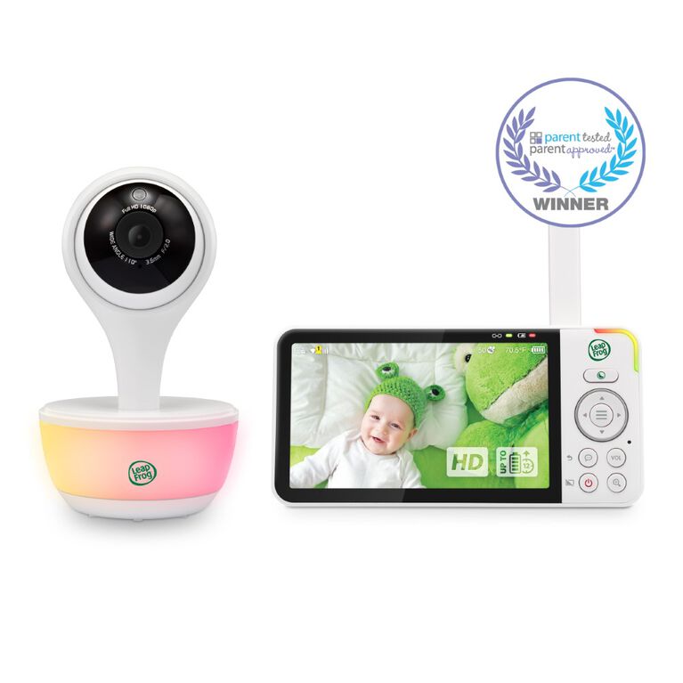 LeapFrog LF815HD 1080p WiFi Remote Access Video Baby Monitor with 5" High Definition 720p Display, Night Light, Color Night Vision