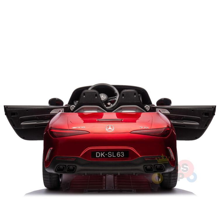 KIDSVIP Mercedes Benz 24V SL63 Voiture 4X4 sous licence pour enfants avec RC - Rouge
