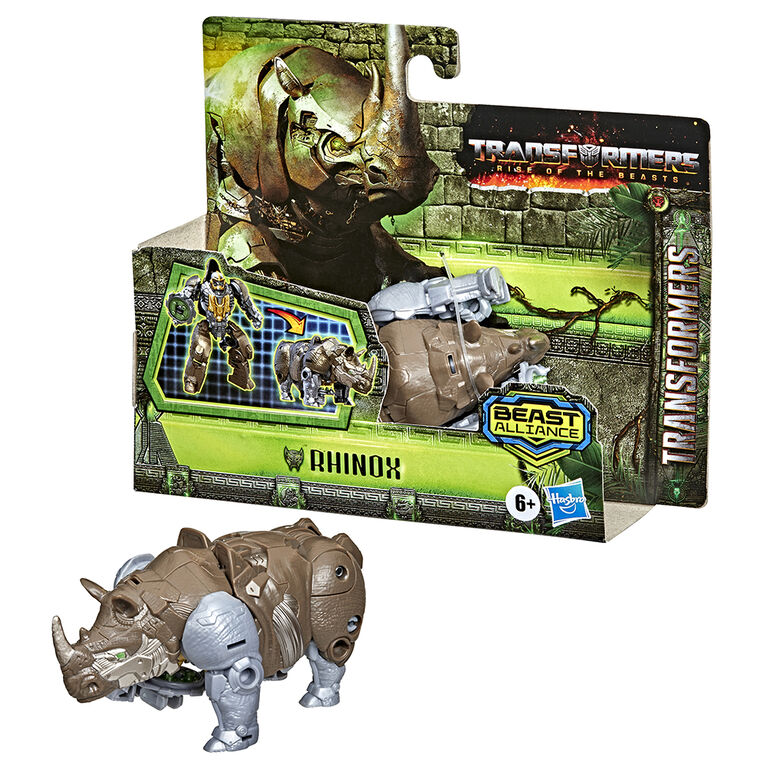 Transformers: Rise of the Beasts Movie, Beast Alliance, Battle Changers Rhinox Action Figure, 4.5 inch