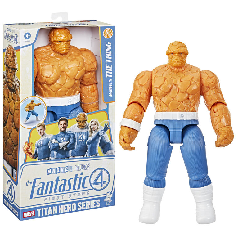 Marvel Studios Titan Hero Series The Fantastic Four: First Steps Marvel's The Thing Action Figure Marvel Studios Titan Hero Series The Fantastic Four: First Steps Marvel's The Thing Action Figure